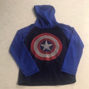 Boys Captain America Light Hoodie